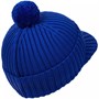 Вязаная шапка с козырьком Peaky, синяя (василек) 1100183021