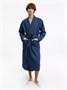 Халат вафельный Kimono, темно-синий 532377127
