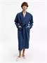 Халат вафельный Kimono, темно-синий 532377127