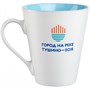 Кружка New Bell матовая, белая с голубым 401921288