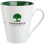 Кружка New Bell матовая, белая с зеленым 78666773