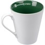 Кружка New Bell матовая, белая с зеленым 78666773