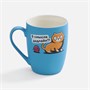 Кружка Good Morning с покрытием софт-тач, ver.2, голубая 760118224