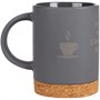 Кружка с пробковой подставкой Corky, серая 801352208