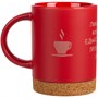 Кружка с пробковой подставкой Corky, красная 484533942