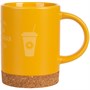 Кружка с пробковой подставкой Corky, желтая 1187219529