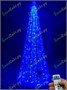 Конусная Елка cветодиодная 3.0 м. Хамелеон SMART RGB 24V, золото/серебро, пульт, IP65 - 18273 ЕлкаСайт 953108270