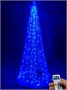 Конусная Елка cветодиодная 3.0 м. Хамелеон SMART RGB 24V, серебро, пульт, IP65 - 18271 ЕлкаСайт 969488916