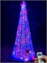 Конусная Елка cветодиодная 3.0 м. Хамелеон SMART RGB 24V, серебро, пульт, IP65 - 18271 ЕлкаСайт 969488916