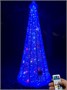 Конусная Елка cветодиодная 3.0 м. Хамелеон SMART RGB 24V, серебро, пульт, IP65 - 18271 ЕлкаСайт 969488916