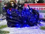 Гирлянда Нить Клип Лайт 20м. 200 синих диодов, с мерцанием, черный каучук, IP45 - 5221Hb LEON LED (LIGHT) 438272400