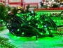 Гирлянда Нить Клип Лайт 20м. 200 зеленых диодов, с мерцанием, черный каучук, IP45 - 5225Hg LEON LED (LIGHT) 608941015