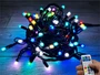 Гирлянда нить уличная 10м. 100 диодов SMART RGB, пульт, черный каучук, 24V - CMR 205-721H IP65 CEIMAR 1908342905