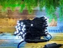 Гирлянда нить уличная 10м. 100 белых диодов, с мерцанием, черный каучук, IP65 - 7122W-BK LEON LED (LIGHT) 905780257