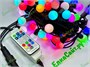 Гирлянда нить уличная 10м. 80 диодов SMART RGB (шар 2,3 см.), пульт, черный каучук, IP65 - CMK-Q523H CEIMAR 1980350304