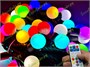 Гирлянда нить уличная 10м. 80 диодов SMART RGB (шар 2,3 см.), пульт, черный каучук, IP65 - CMK-Q523H CEIMAR 1980350304