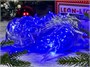 Гирлянда Нить Клип Лайт 20м. 200 синих диодов, с мерцанием, прозрачный силикон, IP45 - 5251Sb LEON LED (LIGHT) 421526467