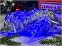 Гирлянда Нить Клип Лайт 20м. 200 синих диодов, с мерцанием, прозрачный силикон, IP45 - 5251Sb LEON LED (LIGHT) 421526467