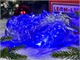 Гирлянда Нить Клип Лайт 20м. 200 синих диодов, с мерцанием, прозрачный силикон, IP45 - 5251Sb LEON LED (LIGHT) 421526467