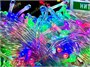 Гирлянда Нить Клип Лайт 20м. 200 диодов Хамелеон RGB, прозрачный силикон, IP45 - 5257Srgb LEON LED (LIGHT) 55941993