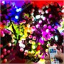 Гирлянда нить уличная 40 м. 320 диодов SMART RGB (шар 2,3 см.), пульт, черный каучук, IP65 - 40-Q523H CEIMAR 1013185513
