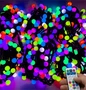 Гирлянда нить уличная 40 м. 240 диодов SMART RGB (шар 3,0 см.), пульт, черный каучук - 40-3767 H IP65 LEON LED (LIGHT) 1293781652
