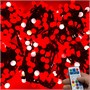 Гирлянда нить уличная 40 м. 240 диодов SMART RGB (шар 3,0 см.), пульт, черный каучук - 40-3767 H IP65 LEON LED (LIGHT) 1293781652
