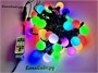 Гирлянда нить уличная 10м. 50 диодов SMART RGB (шар 3,8 см.), пульт, черный каучук - 3757 H IP65 LEON LED (LIGHT) 1430007151