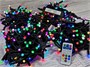 Гирлянда нить уличная 50м. 500 диодов SMART RGB, пульт, черный каучук, 24V - N50-205-721H SM IP65 CEIMAR 1433157273
