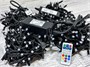 Гирлянда нить уличная 50м. 500 диодов SMART RGB, пульт, черный каучук, 24V - N50-205-721H SM IP65 CEIMAR 1433157273