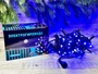 Гирлянда нить уличная 10м. 100 синих диодов, с мерцанием, черный каучук, 24V, IP65 - CMR 023-601Hbf CEIMAR 278085041