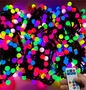 Гирлянда нить уличная 50 м. 250 диодов SMART RGB (шар 3,8 см.), пульт, черный каучук - 50-3757 H IP65 LEON LED (LIGHT) 376094383
