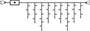 Светодиодная бахрома 12x0.6м. 408 теплых диодов, с мерцанием, белый пвх - ww.02.6W.408.F+ IP54 Winner Light 1114215306