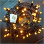 Гирлянда нить уличная 10м. 100 желтых диодов статика, черный каучук 24V IP65 МДМ+ 1837153973