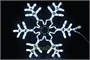 Светодиодная снежинка 60см. (дюралайт холодно-белый) - 7064W LEON LED (LIGHT) 118325689