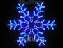 Светодиодная снежинка 80см. (дюралайт синий с мерцанием) - 7081BF LEON LED (LIGHT) 638542989