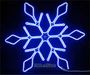 Светодиодная снежинка 67см. (гибкий Неон Flex Led синий) - 7232-67B Winner Light 2113150873
