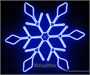 Светодиодная снежинка 67см. (гибкий Неон Flex Led синий) - 7232-67B Winner Light 2113150873