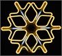 Светодиодная снежинка 60см. (НЕОН желтый + белые лучи) - ZWM60Y CEIMAR 814452817