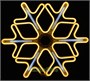 Светодиодная снежинка 60см. (НЕОН желтый + белые лучи) - ZWM60Y CEIMAR 814452817