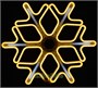 Светодиодная снежинка 60см. (НЕОН желтый + белые лучи) - ZWM60Y CEIMAR 814452817