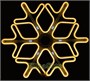 Светодиодная снежинка 60см. (НЕОН желтый + белые лучи) - ZWM60Y CEIMAR 814452817