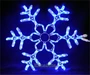 Светодиодная снежинка 60см. (дюралайт синий с мерцанием) - 7061BF LEON LED (LIGHT) 648018463