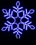 Светодиодная снежинка 57см. (гибкий Neon SMD синий, статика) - 9212-57B Winner Light 662399814
