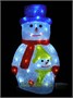 Акриловая фигура СНЕГОВИК 40см., 60 холодных белых LED-огней - 60-9W CEIMAR 362481113
