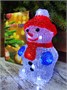 Акриловая фигура СНЕГОВИК 20см., 20 холодных белых LED-огней - 20-6W CEIMAR 679643055