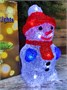 Акриловая фигура СНЕГОВИК 20см., 20 холодных белых LED-огней - 20-6W CEIMAR 679643055