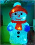 Акриловая фигура СНЕГОВИК 20см., 20 холодных белых LED-огней - 20-6W CEIMAR 679643055