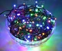 Гирлянда нить 16м. 200 разноцветных диодов, черный пвх - LN-200L-RGB-BK LEON LED (LIGHT) 1012731429