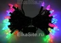 Гирлянда 5м. Свечки Маленькие 50 диодов Хамелеон, черный пвх - X-43-50L-RGB/2 LEON LED (LIGHT) 1174178866